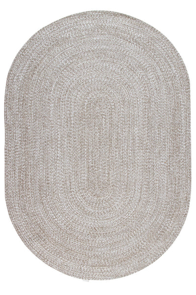 Tappeto Solid Beige - Ovale Indoor/Outdoor - CarpetLiving