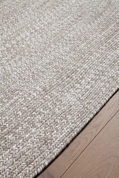Tappeto Solid Beige - Ovale Indoor/Outdoor - CarpetLiving