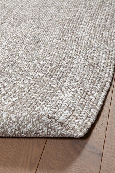 Tappeto Solid Beige - Ovale Indoor/Outdoor - CarpetLiving