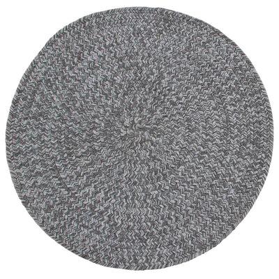 Tappeto Solid Light Grey 120 Round Outdoor - CarpetLiving