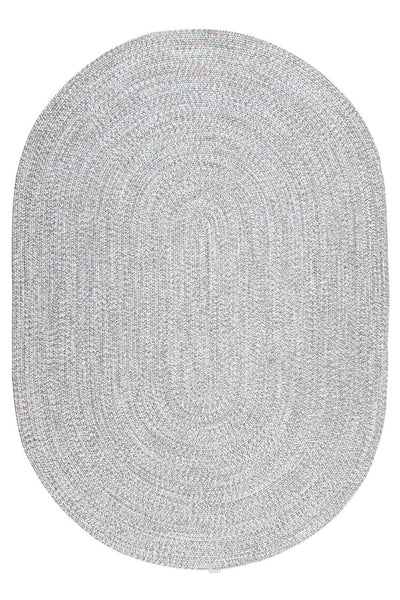Tappeto Solid Light Grey - Ovale Outdoor - CarpetLiving