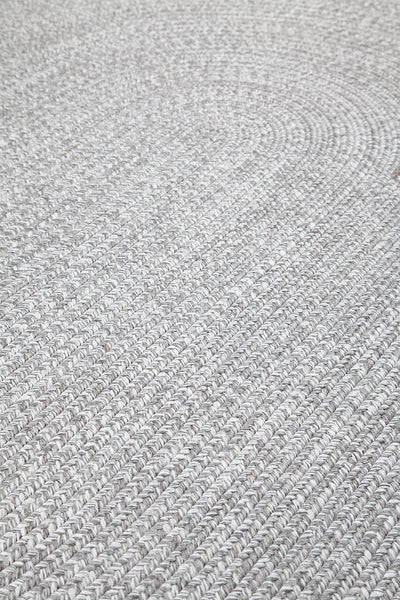 Tappeto Solid Light Grey - Ovale Outdoor - CarpetLiving