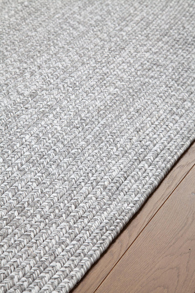 Tappeto Solid Light Grey - Ovale Outdoor - CarpetLiving