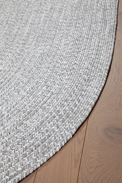 Tappeto Solid Light Grey - Ovale Outdoor - CarpetLiving