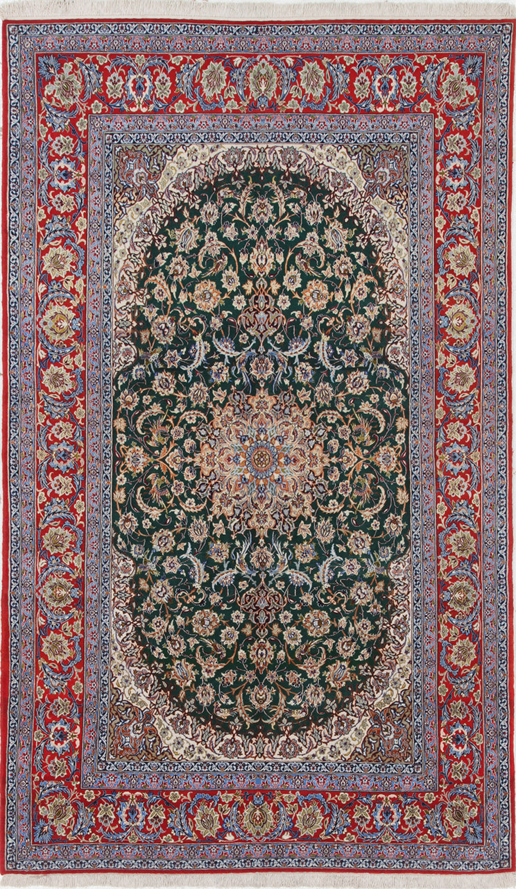 Persian Isfahan Silk & Wool Rug 244_159 cm