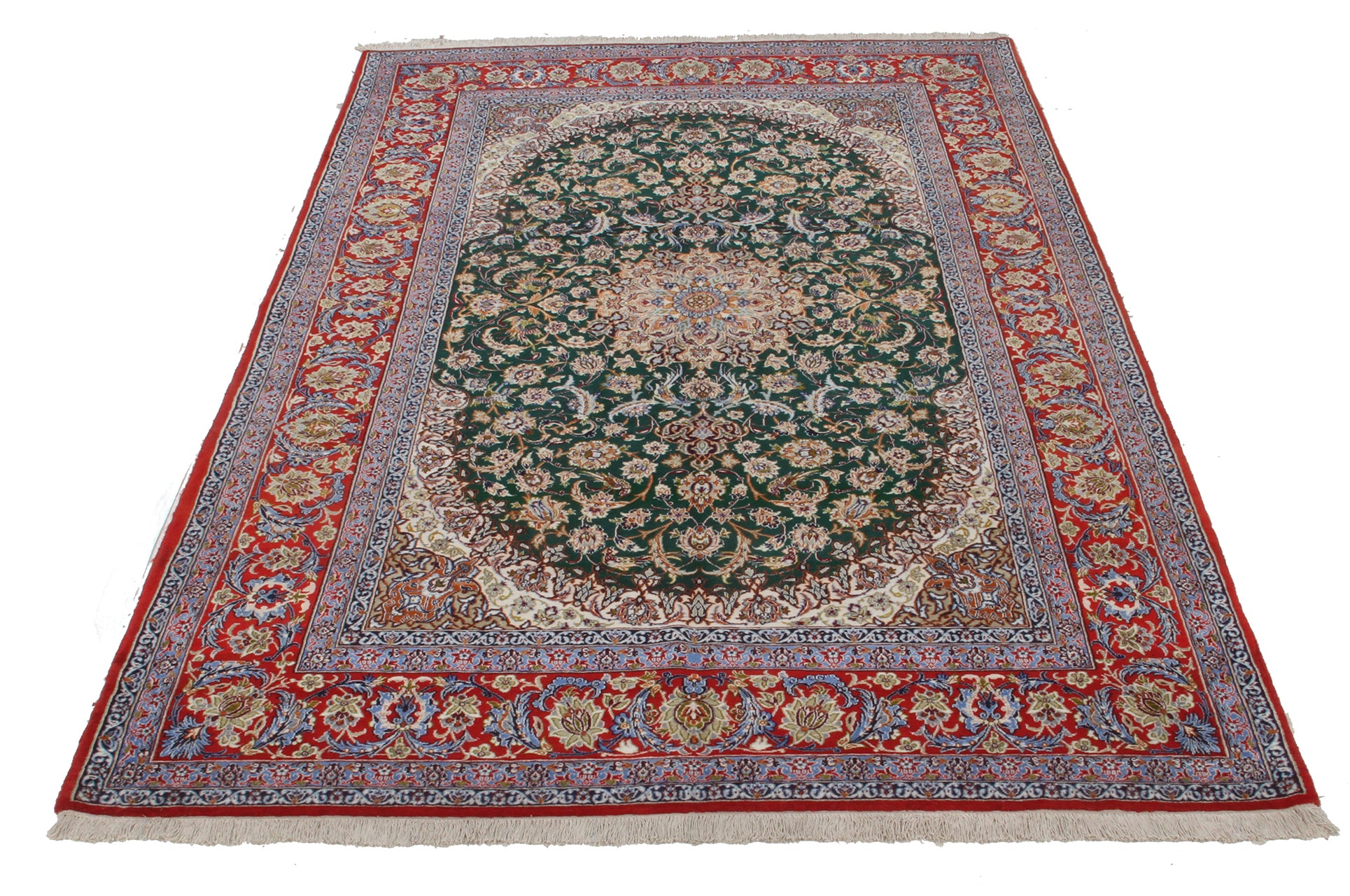 Persian Isfahan Silk & Wool Rug 244_159 cm