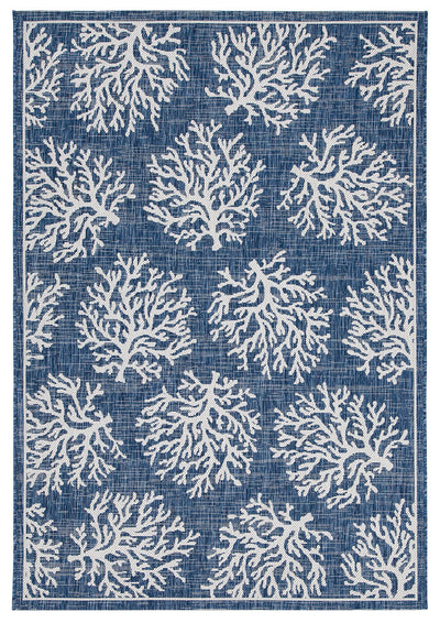Tappeto Blu Interno-Esterno Marine 1 Blue - Resistente e Antiscivolo - Outdoor - CarpetLiving