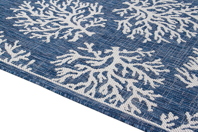 Tappeto Blu Interno-Esterno Marine 1 Blue - Resistente e Antiscivolo - Outdoor - CarpetLiving