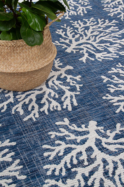 Tappeto Blu Interno-Esterno Marine 1 Blue - Resistente e Antiscivolo - Outdoor - CarpetLiving