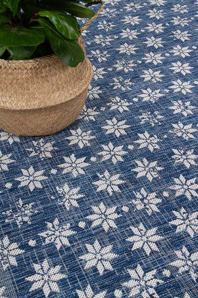 Tappeto Blu Interno-Esterno Marine 3 Blue - Resistente e Antiscivolo - Outdoor - CarpetLiving