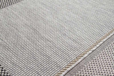 Tappeto da Esterno - FRAME GREY BLACK - Indoor/Outdoor - Grigio Nero | Ideale per Terrazze, Balconi, Patio, Verande - CarpetLiving