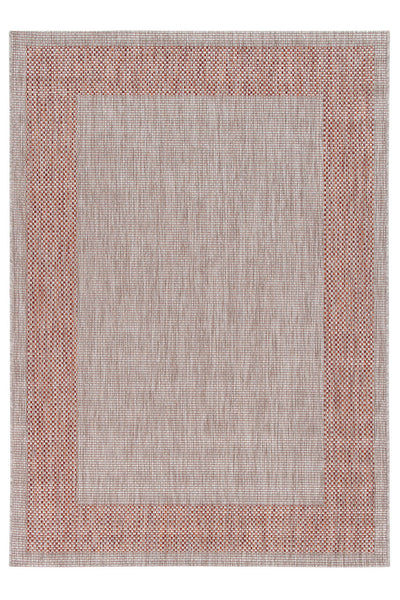 Tappeto da Esterno - FRAME BEIGE BRICK - Indoor/Outdoor | Ideale per Terrazze, Balconi, Patio, Verande - CarpetLiving