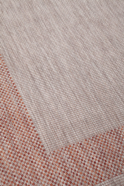 Tappeto da Esterno - FRAME BEIGE BRICK - Indoor/Outdoor | Ideale per Terrazze, Balconi, Patio, Verande - CarpetLiving
