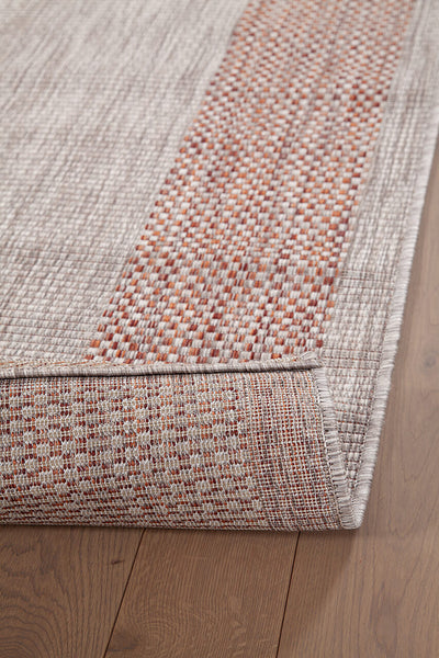 Tappeto da Esterno - FRAME BEIGE BRICK - Indoor/Outdoor | Ideale per Terrazze, Balconi, Patio, Verande - CarpetLiving