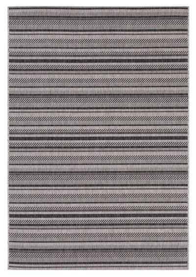 Tappeto a righe Stripes Grey per interni ed esterni - CarpetLiving