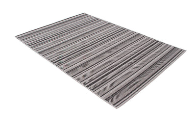 Tappeto a righe Stripes Grey per interni ed esterni - CarpetLiving
