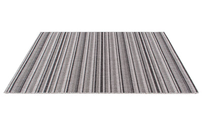 Tappeto a righe Stripes Grey per interni ed esterni - CarpetLiving