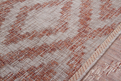 Tappeto da Esterno - ETHNO 2 TERRA - Indoor/Outdoor | Ideale per Terrazze, Balconi, Patio, Verande - CarpetLiving