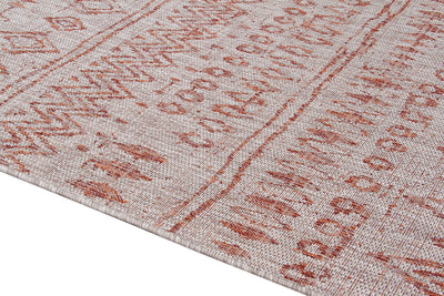 Tappeto da Esterno - ETHNO 1 TERRA - Indoor/Outdoor | Ideale per Terrazze, Balconi, Patio, Verande - CarpetLiving