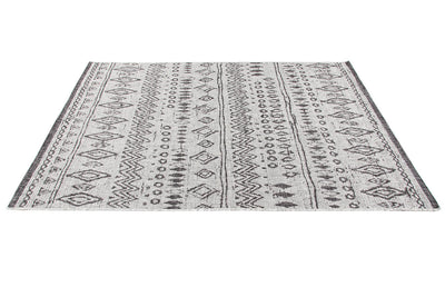 Tappeto da Esterno - ETHNO 1 GREY - Indoor/Outdoor - Grigio | Ideale per Terrazze, Balconi, Patio, Verande - CarpetLiving