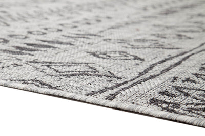 Tappeto da Esterno - ETHNO 1 GREY - Indoor/Outdoor - Grigio | Ideale per Terrazze, Balconi, Patio, Verande - CarpetLiving