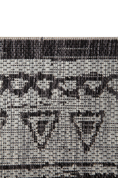 Tappeto da Esterno - ETHNO 1 GREY - Indoor/Outdoor - Grigio | Ideale per Terrazze, Balconi, Patio, Verande - CarpetLiving