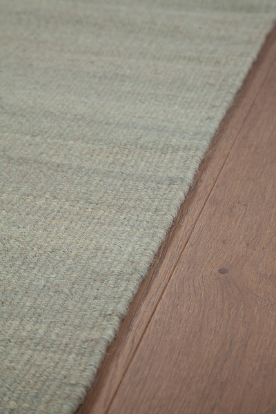 Tappeto in lana - fatto a mano - Ubique Verde chiaro  – Tinta Unita - stile essenziale - CarpetLiving