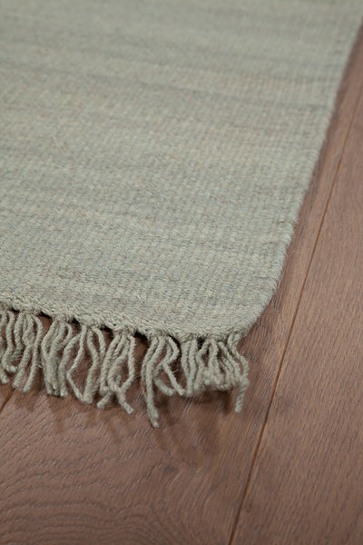 Tappeto in lana - fatto a mano - Ubique Verde chiaro  – Tinta Unita - stile essenziale - CarpetLiving