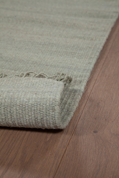 Tappeto in lana - fatto a mano - Ubique Verde chiaro  – Tinta Unita - stile essenziale - CarpetLiving