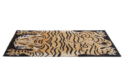 Tappeto Tigre Afghan in Pura Lana - Annodato a mano - 200x100cm - CarpetLiving
