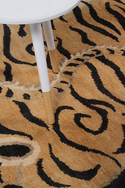 Tappeto Tigre Afghan in Pura Lana - Annodato a mano - 200x100cm - CarpetLiving