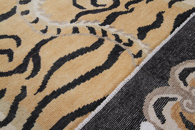 Tappeto Tigre Afghan in Pura Lana - Annodato a mano - 200x100cm - CarpetLiving