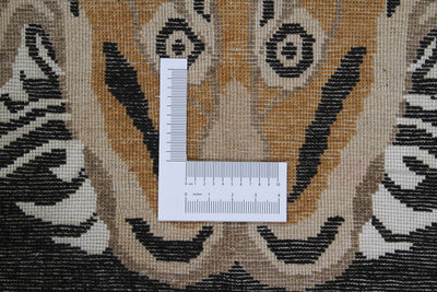 Tappeto Tigre Afghan in Pura Lana - Annodato a mano - 200x100cm - CarpetLiving