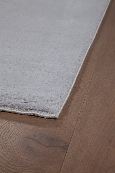 Tappeto Sky Silver Effetto Seta Moderno | Tinta Unita - CarpetLiving