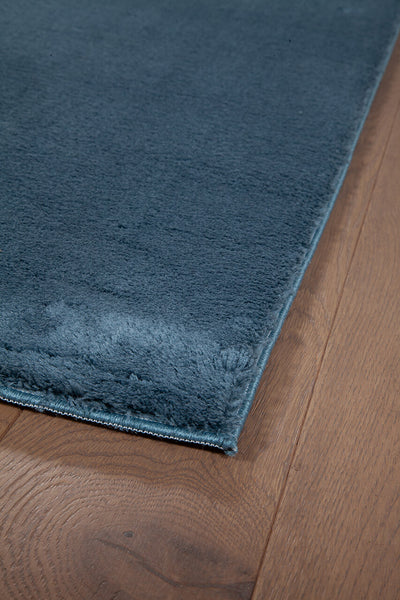 Tappeto Sky Blue Effetto Seta Blu Intenso | Tinta Unita - CarpetLiving