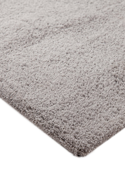Tappeto Shaggy Desio - Grigio chiaro - Morbido e Resistente - Tinta Unita | Ideale per Soggiorno e Camera da Letto