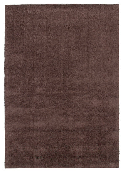 Tappeto Shaggy Desio - Marrone - Morbido e Resistente - Tinta Unita | Ideale per Soggiorno e Camera da Letto - CarpetLiving