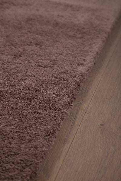 Tappeto Shaggy Desio - Marrone - Morbido e Resistente - Tinta Unita | Ideale per Soggiorno e Camera da Letto - CarpetLiving