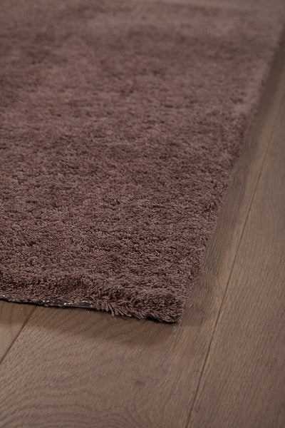 Tappeto Shaggy Desio - Marrone - Morbido e Resistente - Tinta Unita | Ideale per Soggiorno e Camera da Letto - CarpetLiving
