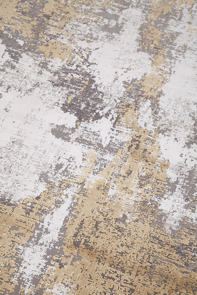Tappeto Moderno Premium - KENNEDY D BEIGE GOLD - Oro, Beige - Design Contemporaneo - CarpetLiving