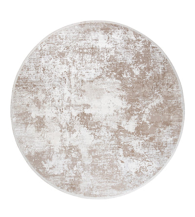 Tappeto Moderno Rotondo Premium - KENNEDY D BEIGE - Design Contemporaneo - CarpetLiving