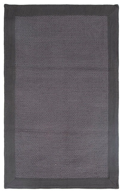 Tappeto cucina cotone lavabile Unito Dark Grey - bordo tinta unita