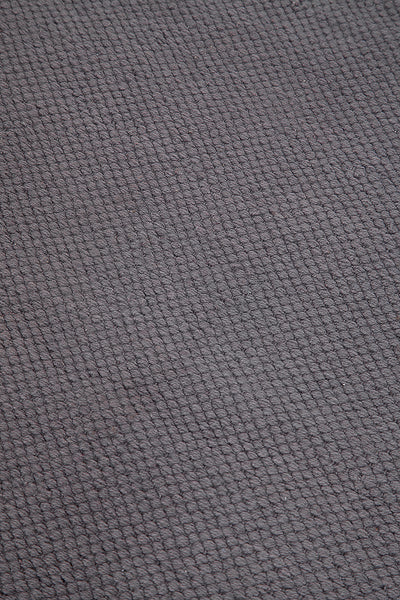 Tappeto cucina cotone lavabile Unito Dark Grey - bordo tinta unita - CarpetLiving