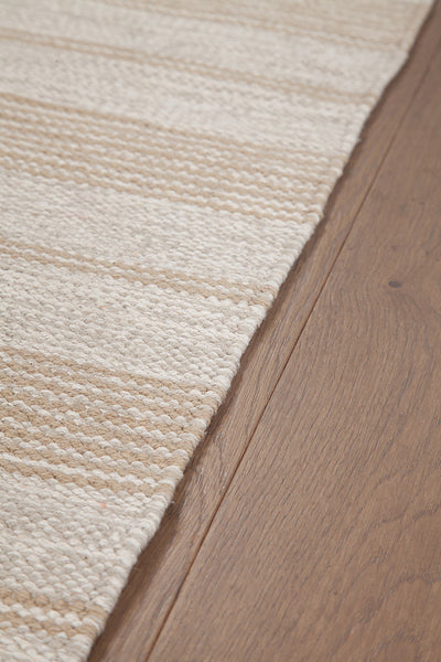 Tappeto in Cotone Beige - Lavabile in Lavatrice | Ideale per la Cucina e il Bagno - CarpetLiving