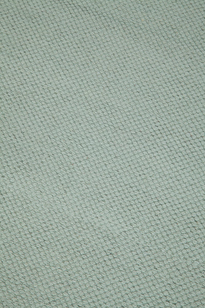 Tappeto cucina cotone lavabile Unito Green - bordo tinta unita - CarpetLiving