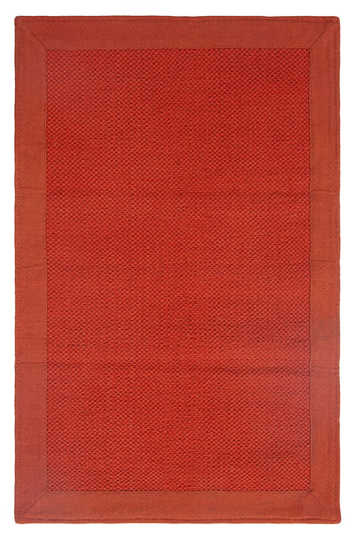 Tappeto Cotone Unito Border Terra - Lavabile, Cucina e Arredo Neutro - CarpetLiving