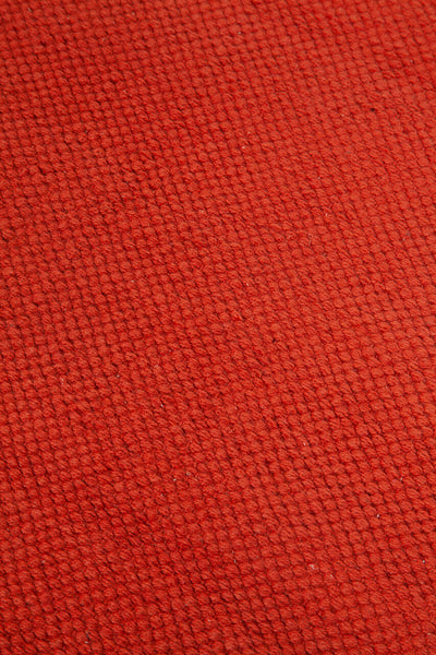 Tappeto Cotone Unito Border Terra - Lavabile, Cucina e Arredo Neutro - CarpetLiving