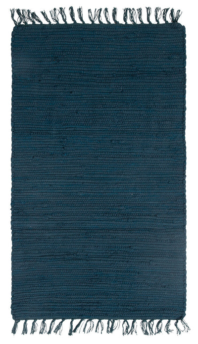 Tappeto Abano Petrolio in Cotone - Lavabile in Lavatrice - Ideale per Bagno o Cucina - CarpetLiving