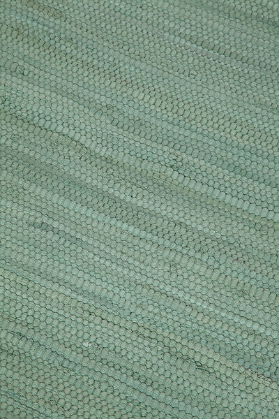 Tappeto Abano Verde in Cotone - Lavabile in Lavatrice - Ideale per Bagno o Cucina - CarpetLiving