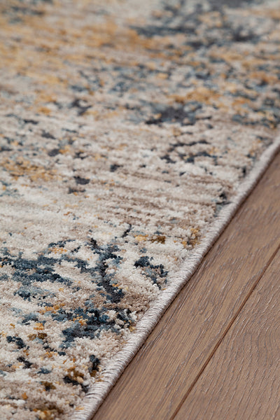 Tappeto Premium Matera in Stile Astratto Blu Beige - Design Moderno Contemporaneo - CarpetLiving